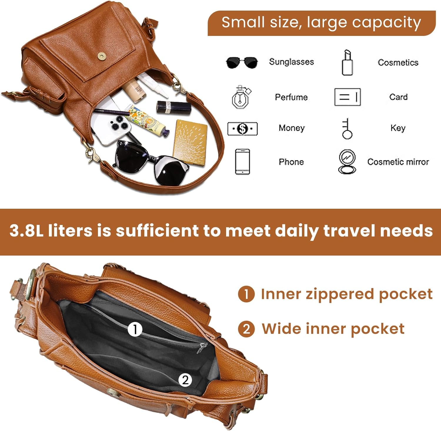 Women Mini Tote Bags City Tote Shoulder Purses Boho Purse Vegan Leather Hobo Handbags With Adjustable Dual Straps