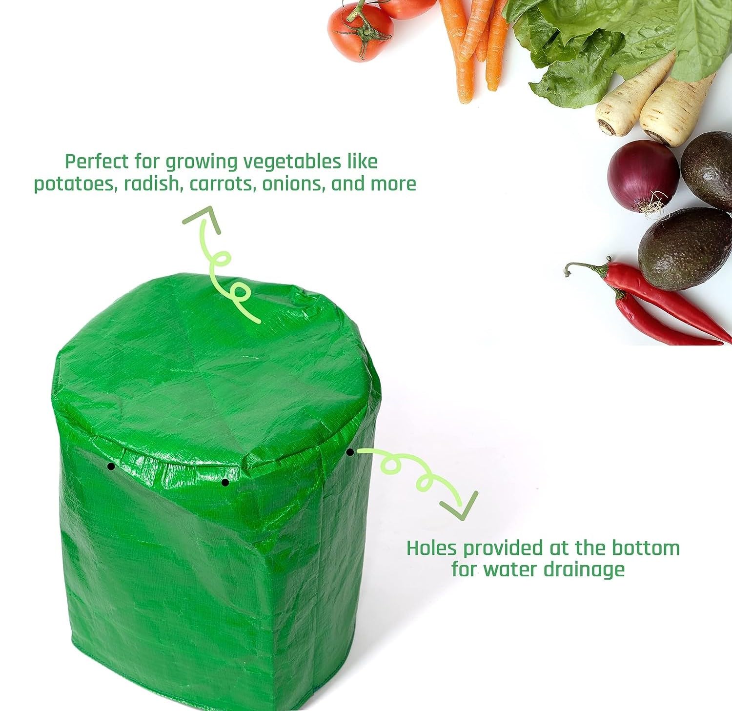 Grow Bags for Vegetables & Flowers - DIYAGREEN -8