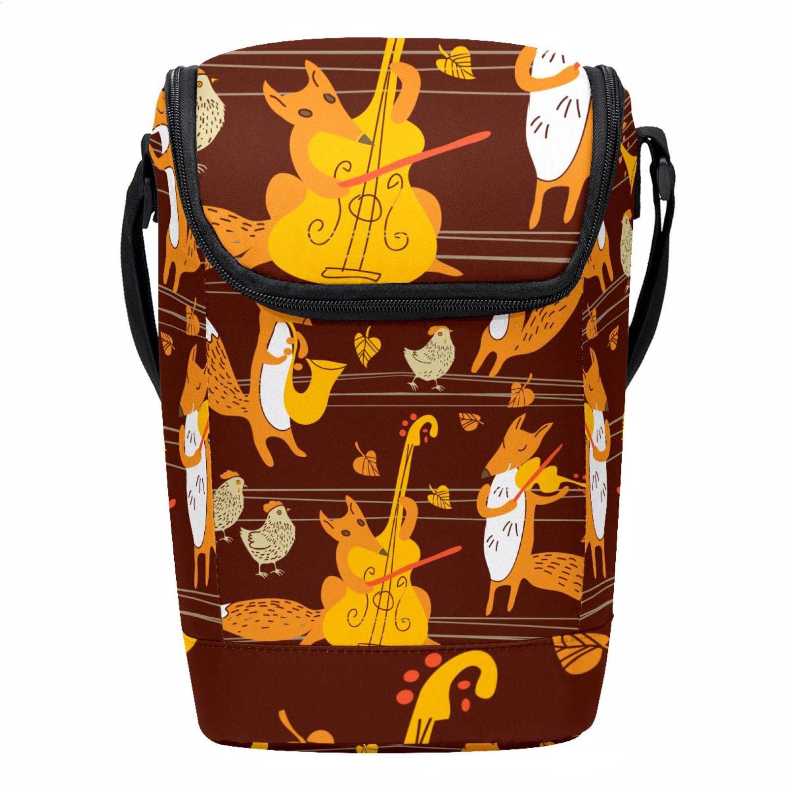 Bolsa de almuerzo para el trabajo y picnics de otoño portaviandas Foxes