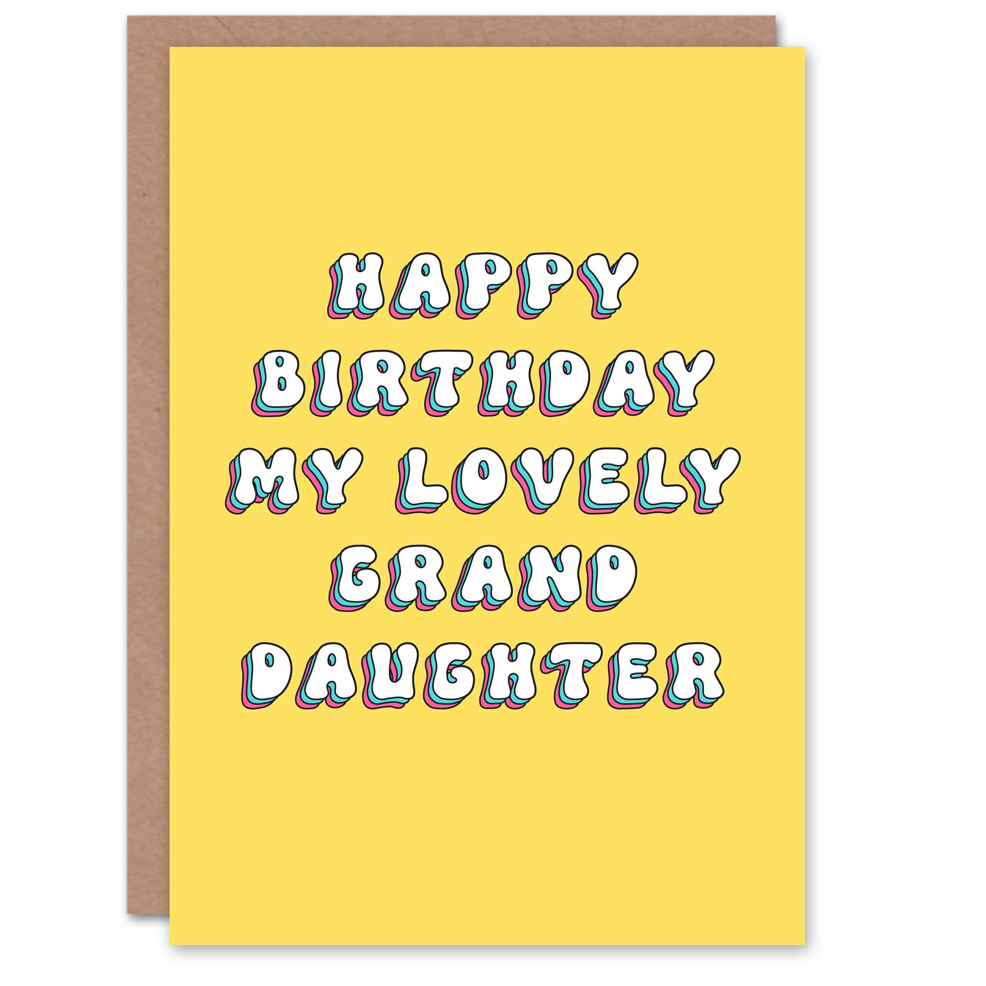 Artery8 Birthday Card To My Lovely Granddaughter For Her Woman Greeting Card