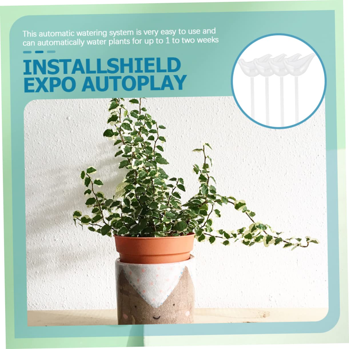Toddmomy Globes à Arrosage Automatique Facile à Utiliser Lot de 4 en Verre Borosilicaté, Arrosage Automatique pour Plantes D’Extérieur