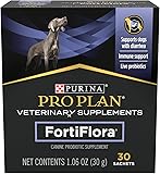 Purina Pro Plan Veterinary Supplements FortiFlora Dog Probiotic Supplement, Canine Nutritional Supplement - 30 ct. Box Powder Sachets 30 Count (Pack of 1)