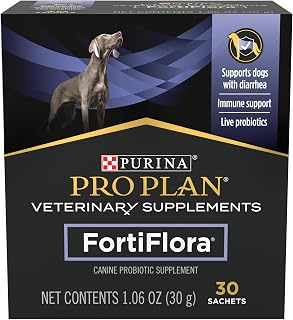 Purina Pro Plan FortiFlora Probiotics for Dogs - #1 Vet Recommended for Diarrhea Relief, Gut Health & Immunity, 30 Ct Pack
