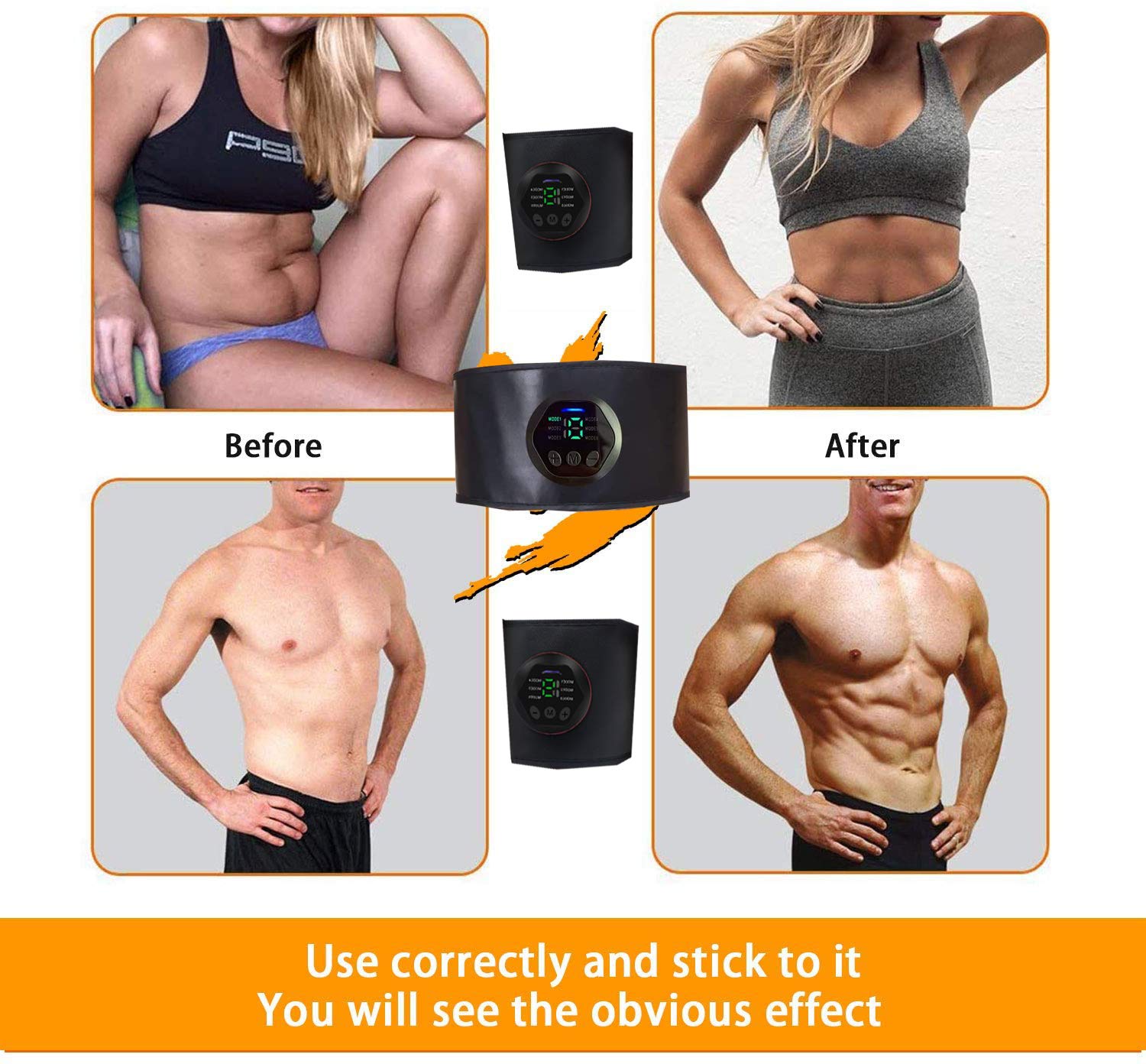 Muscle Stimulator,Next Gen ABS Stimulator,EMS Stimulating Abdominal, Toning Belts Training Fitness Workout for Men Women Belly Arm Leg (NO NEED REPLACEMENT PADS OR GEL) Black, Black, One Size Muscle Stimulator,Next Gen ABS Stimulator,EMS Stimulating Abdominal, Toning Belts Training Fitness Workout for Men Women Belly Arm Leg (NO NEED REPLACEMENT PADS OR GEL) Black, Black, One Size