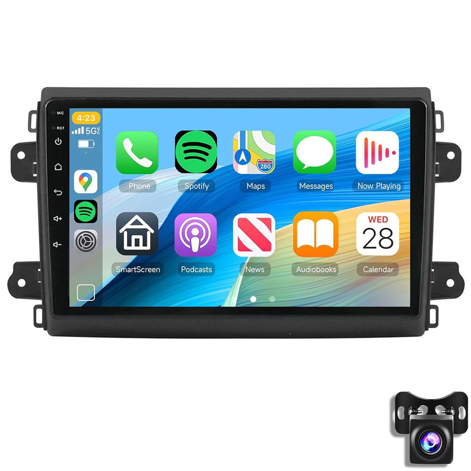 Autoradio Android 15 per Dodge RAM Promaster Cargo Van 2022-2024 | Unità principale touch screen da 9"Wireless CarPlay Navigazione GPS automatica Android Bluetooth WiFi 5G SWC Telecamera