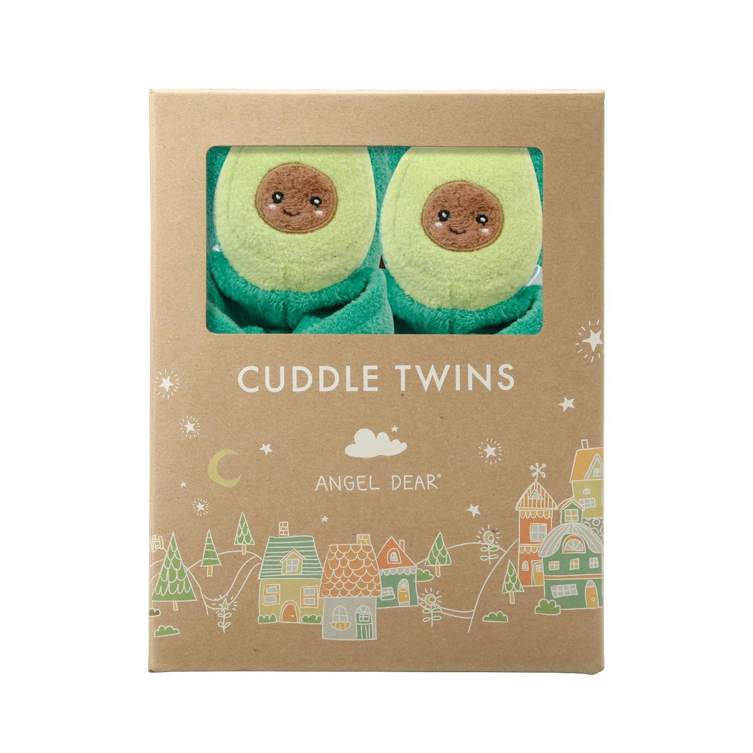 Angel Dear - Avocado, Cuddle Twins Blankie Set