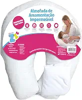 Almofada de Amamentação Travesseiro Impermeável - 50x50cm - Fibrasca, Branca
