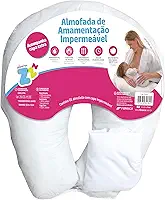 Almofada de Amamentação Travesseiro Impermeável - 50x50cm - Fibrasca, Branca
