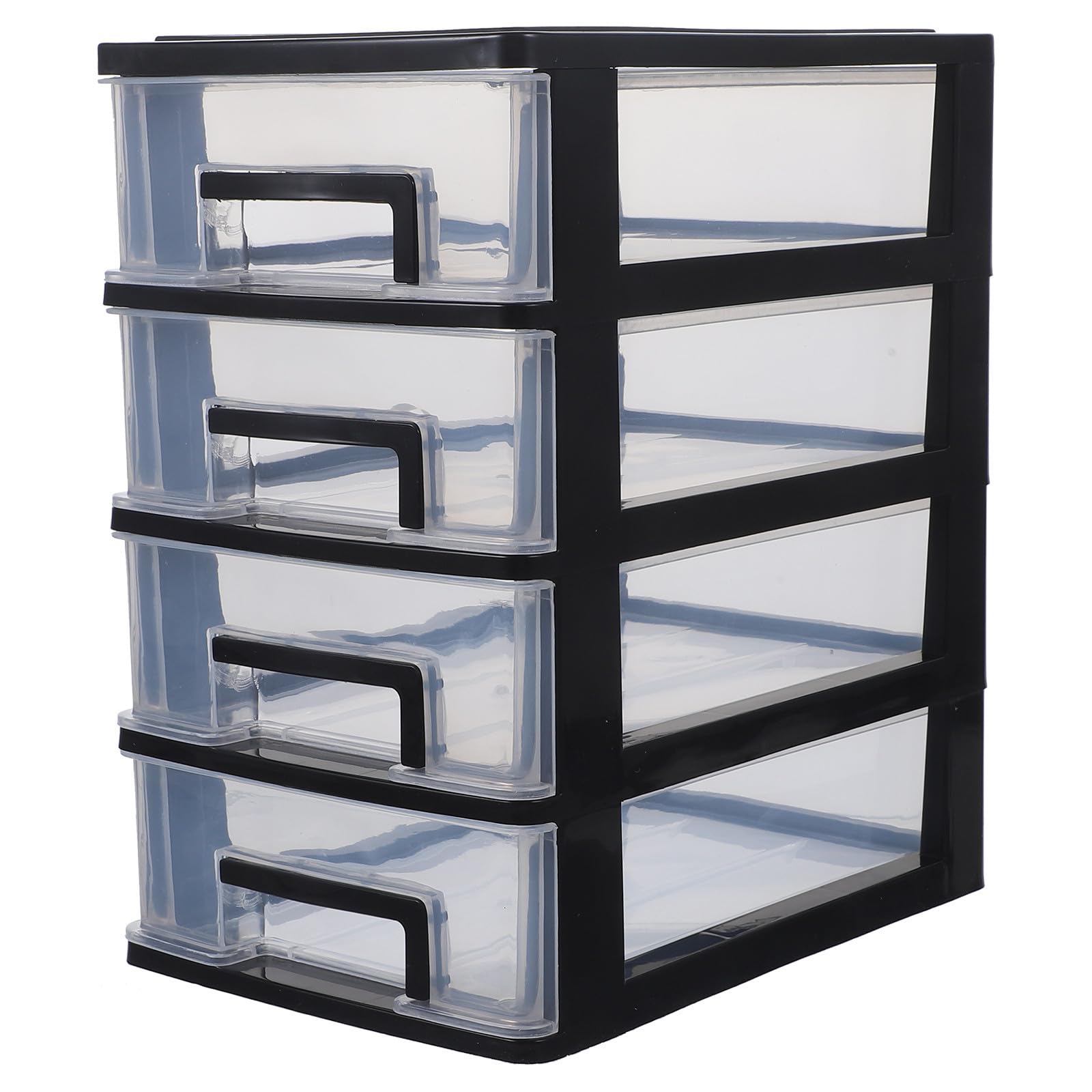 Meuble de rangement plastique Healvian compact 4 couches pour bureau