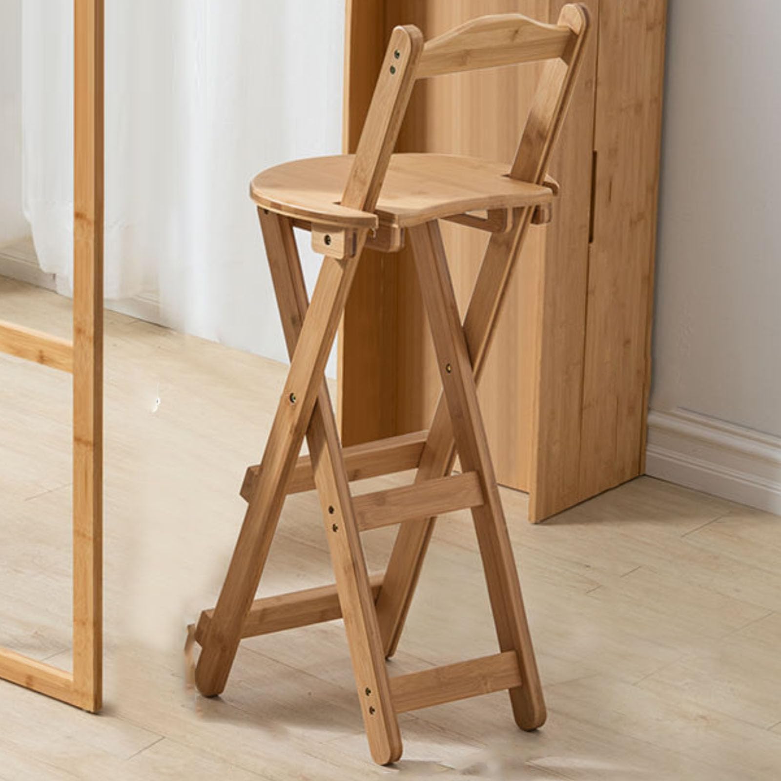 Table de bar pliable avec rangement vin et étagères pour cuisine