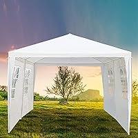 Vista 8 de Gazebo al aire libre, toldo para cochera, refugio de camping, comercial, instantáneo, impermeable, con paredes laterales, tienda de campaña