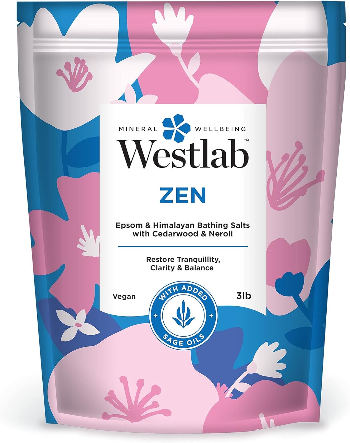 Westlab Bath Salt Zen Epsom & Himalayan Bath Salts with Cedarwood