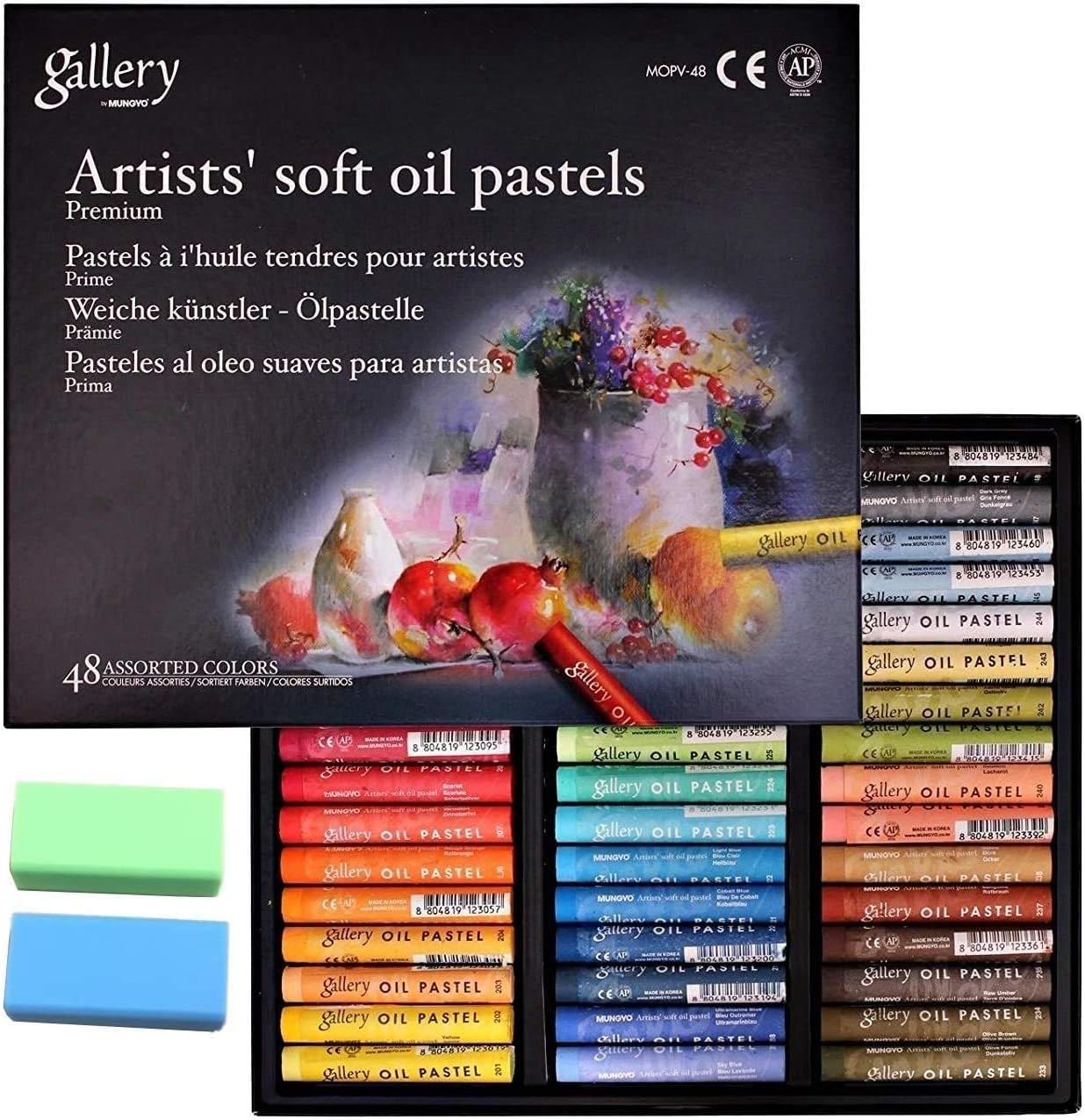 [Mungyo Gallery] Non Toxic Soft Oil Pastels Set of 48