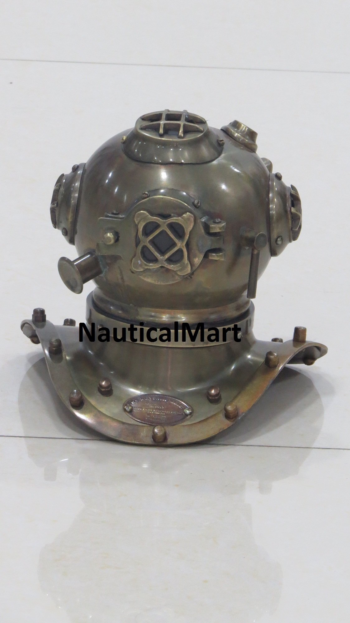 NauticalMart Antique Brass Decorative Divers Helmet
