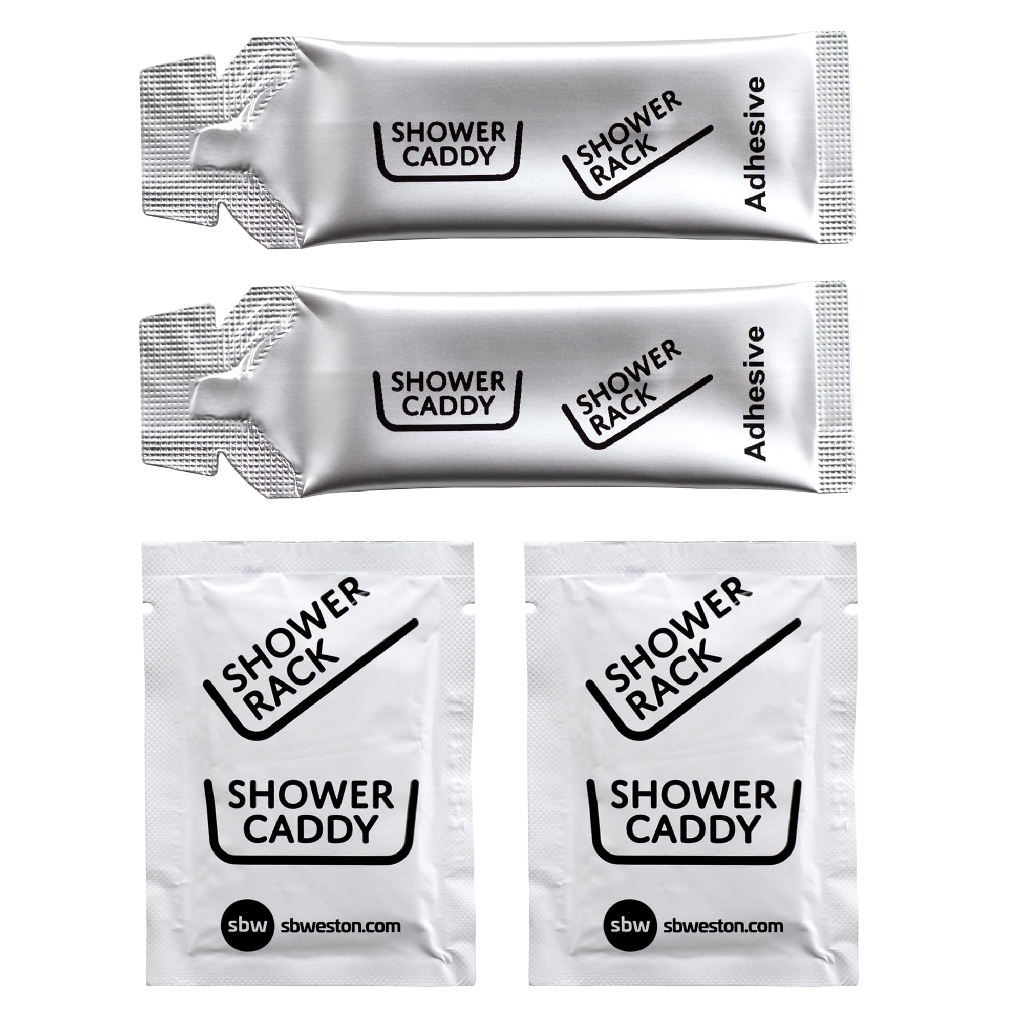 S.B.Weston SBW Shower Caddy Replacement Adhesive Glue and Hook Kit