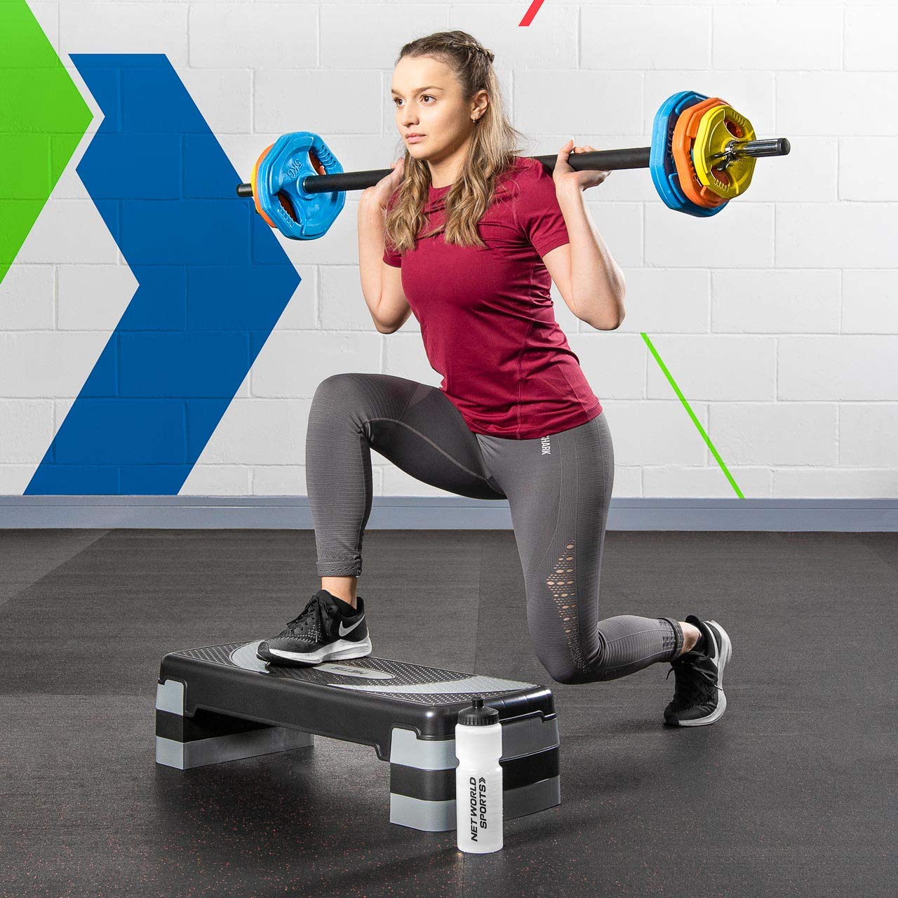 METIS Juego de Musculación – Barra de Musculación 20KG con Discos de Pesas 1x2.5kg, 2x2.5kg, 2x1.25kg y Azanaderas Perfecto para Musculacion/Entrenamiento en Casa