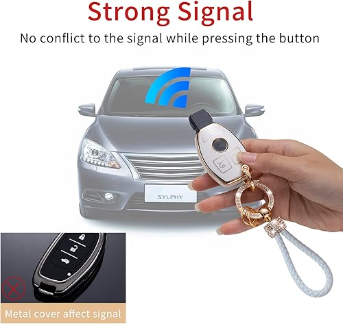 Miniatura 3 de Gematay Funda para llavero Audi carcasa compatible con Audi A4 Q7 Q5 TT A3 A6 SQ5 R8 S5 Smart Key Protector