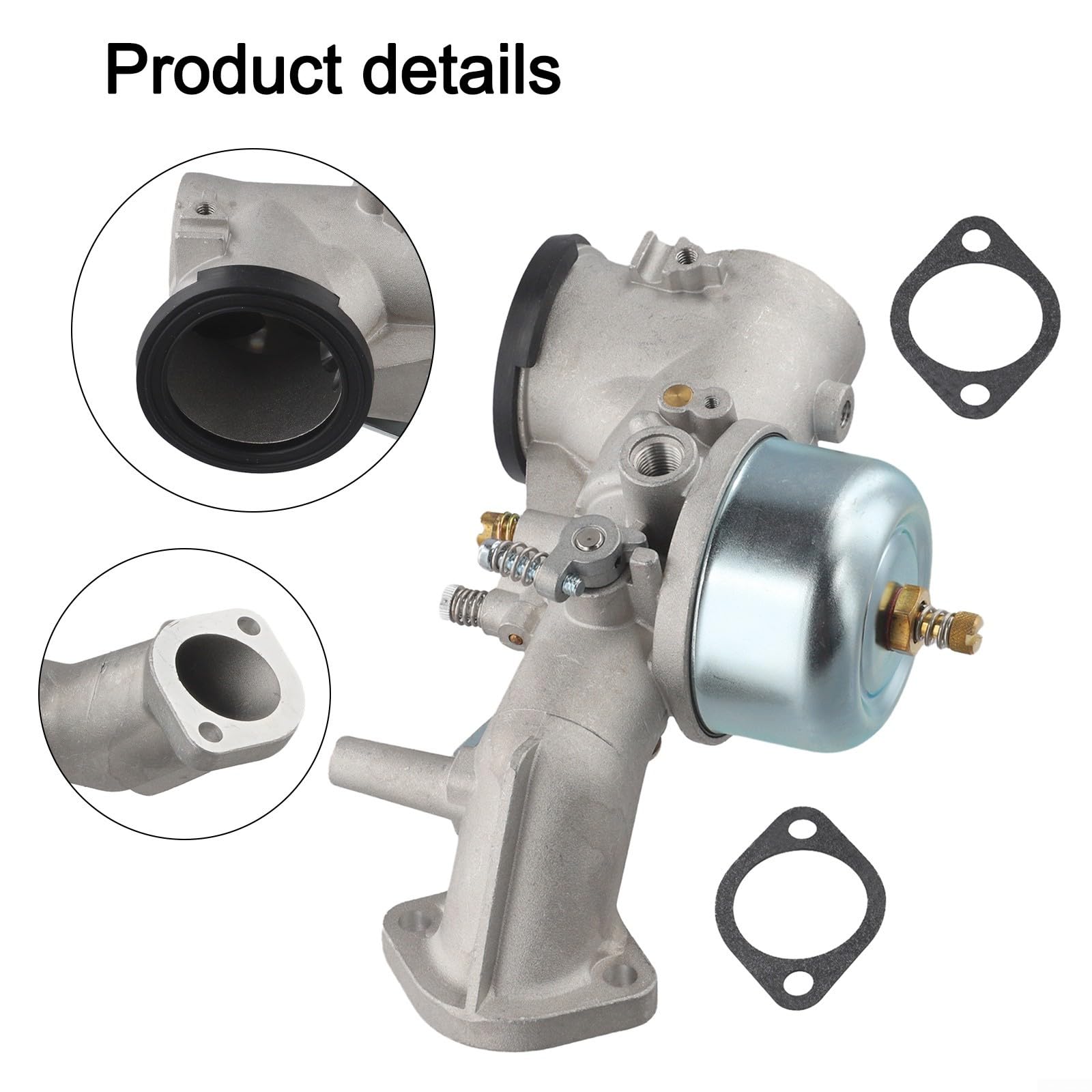 Kit de remplacement de carburateur de moteur pour tondeuse à gazon compatible avec 491026 281707, dispositif de mélange de carburant en acier pour réparation