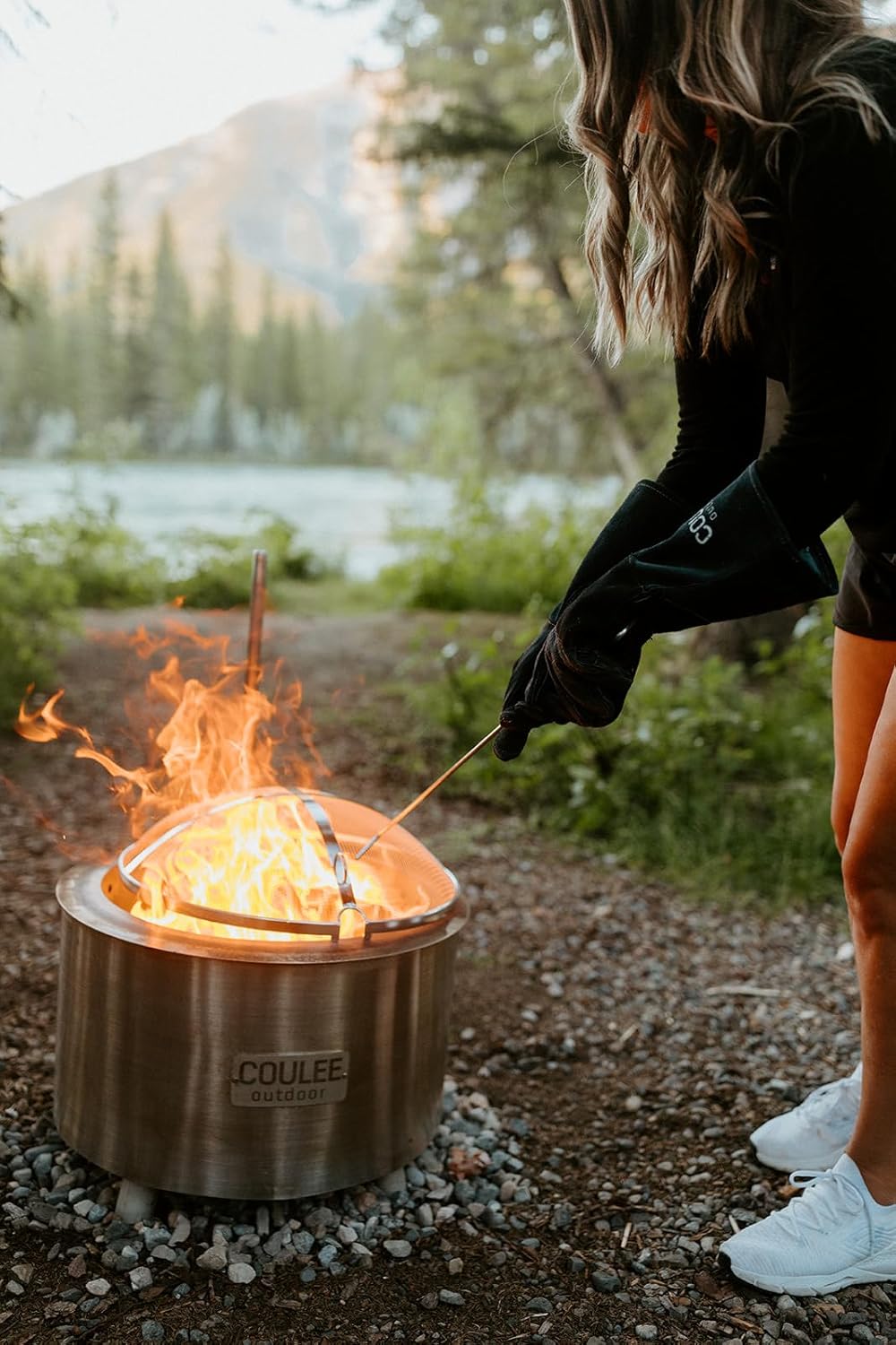 Colorado 17 1/2" Spark Screen, Swivelling Fire Pit Screen - CSS-0019