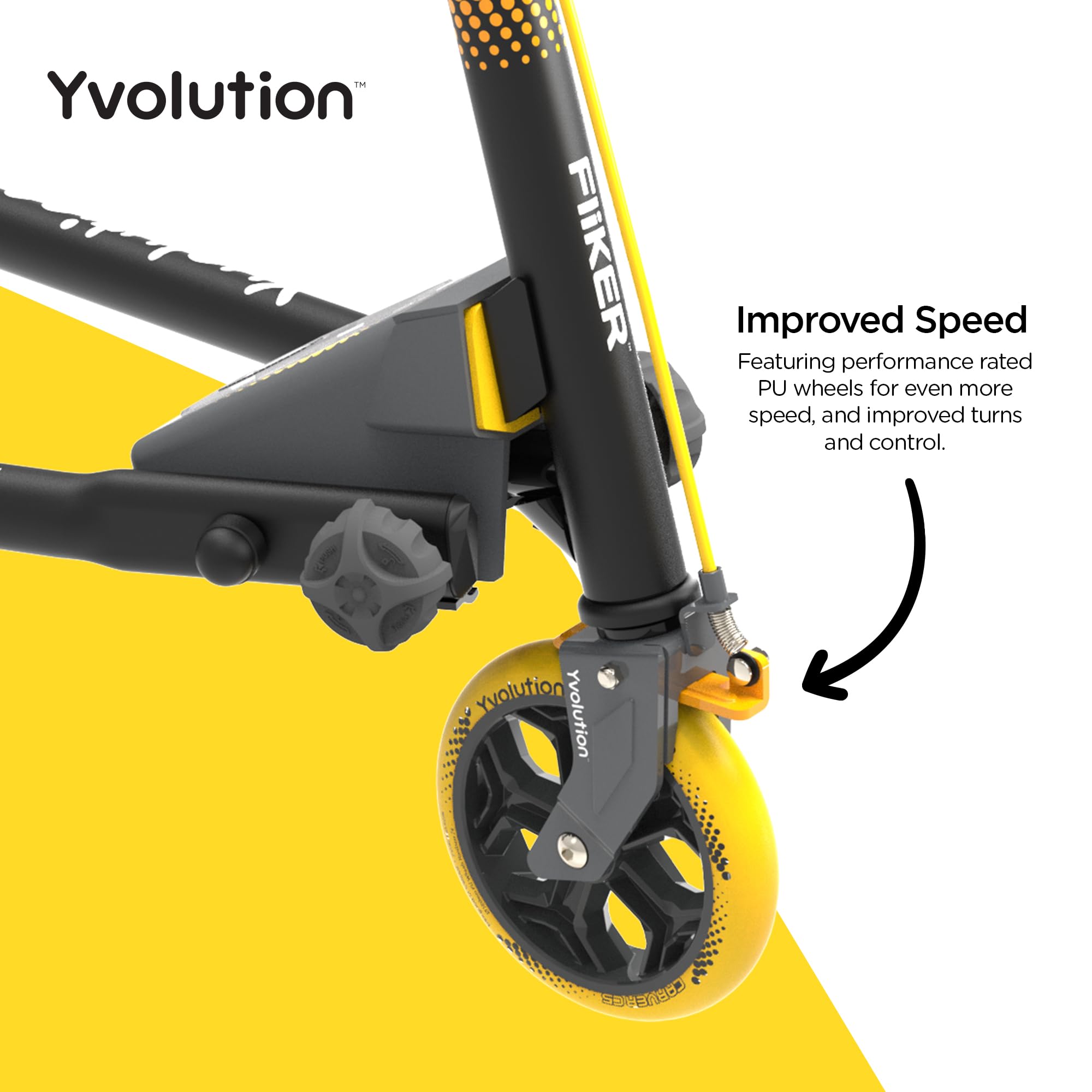 Condition photo showing New/Like New for yvolution fliker drift scooter, 3-wheels wiggle, foldable, suitable for kids and adults (fliker c5)
