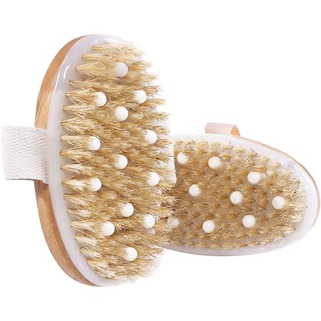 Dry Brushing Body Brush - Best For Exfoliating Dry Skin,Lymphatic