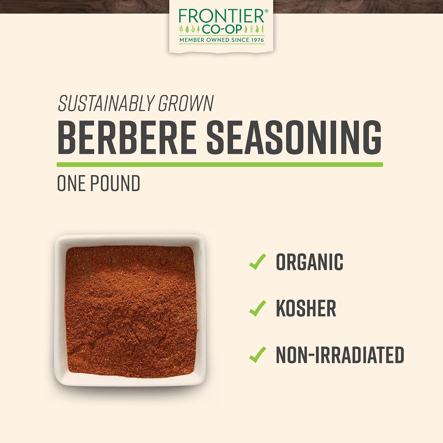 Frontier Co-op Organic Berbere Seasoning 1lb