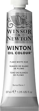 Winton Winsor & Newton Oil Colour 37ml Flake White Hue, Paint, 4.2 x 2.5 x 10.4 cm