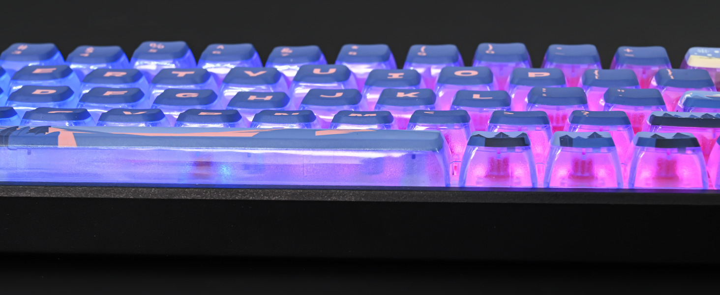 108 Layout 121 Key Keyboard Keycaps 121 Key Double Shot Pink Keycaps Set - Cherry ...