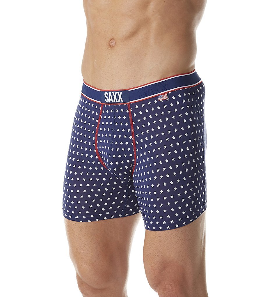 SAXX Underwear Co Mens Vibe Boxer Modern Fit USA Bright Navy Small
