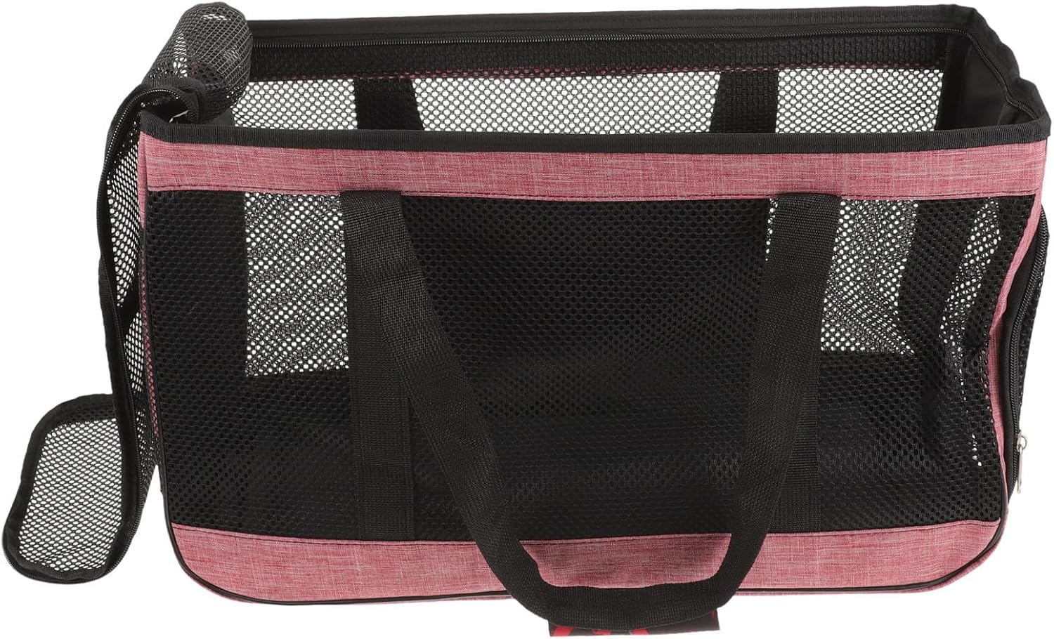 PRETYZOOM Portable Pet Carrier Bag for Cats and Small Dogs, Large Pink Breathable Mesh Soft-Sided Travel Carrier, Lightweight Kitten Holder for Summer Outdoor Use