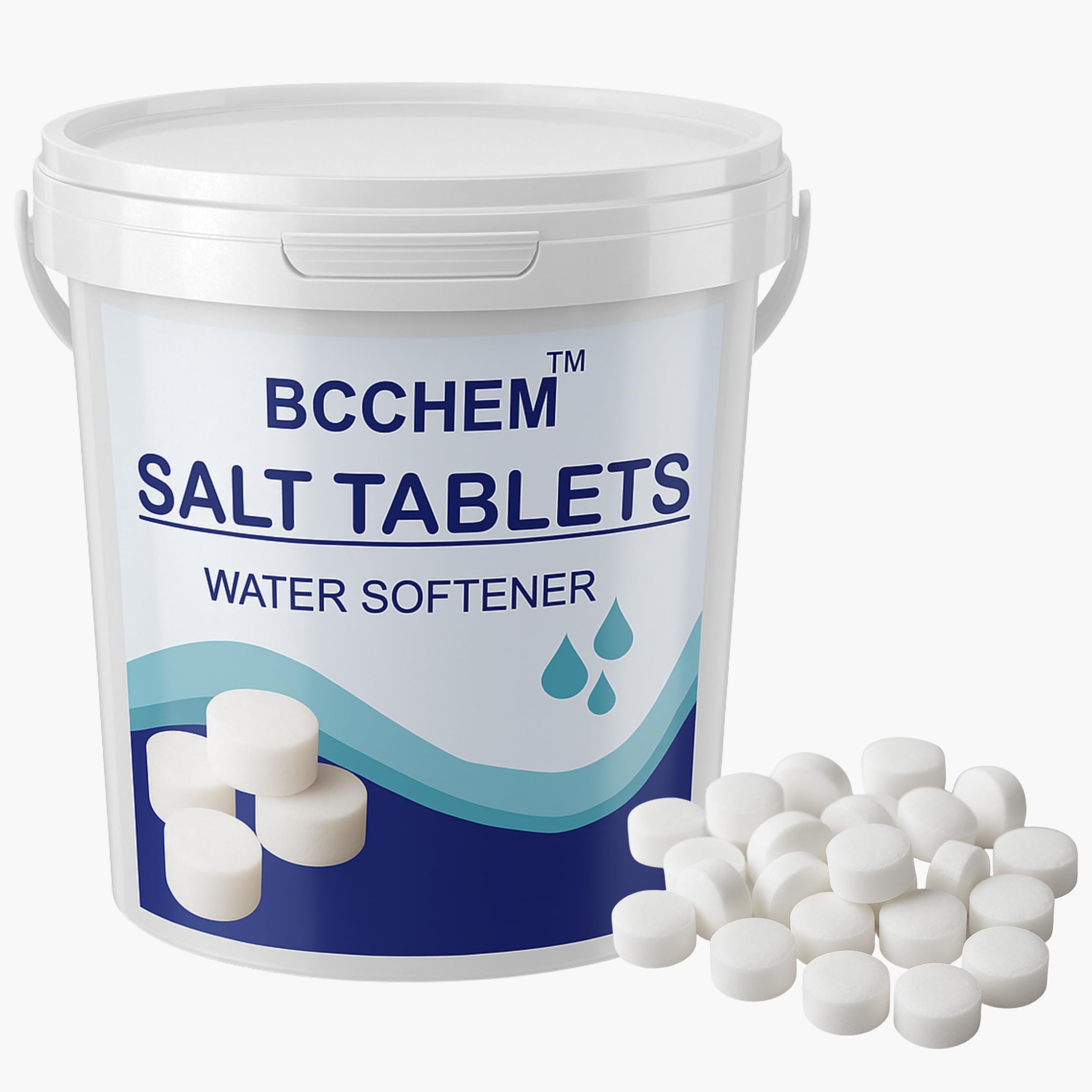 BCCHEM Salt Tablets For Water Softener| Pure and sturdy salt tablets| Best for home water softening for household,industrial use|Plastic bucket packaging for no breakage of tablets| (5.0, Kilograms)-image-7