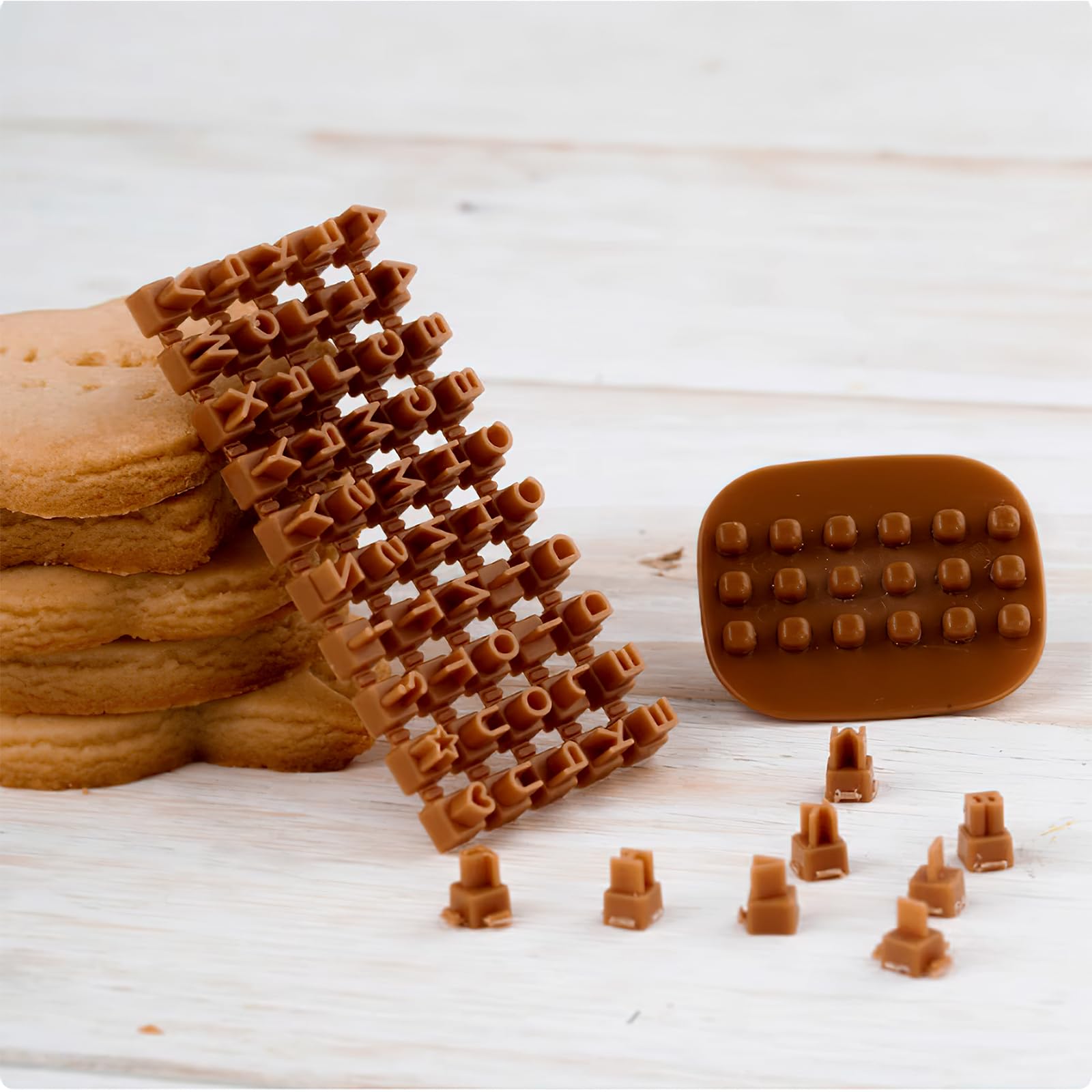 NAESM Clay Digital and Letter Stamps, Polymer Clay Stamps - Image 3