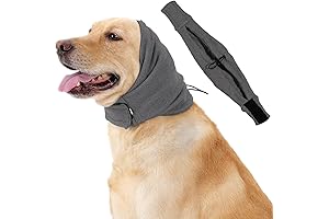HEYWEAN Dog Earmuffs: Calming Headband for Anxiety Relief and Noise Protection