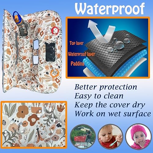 Miniatura 19 de Funda para carrito de compras para bebé, funda para carrito de comestibles para bebé niño y niña, funda para silla alta para bebé y niño, regalo