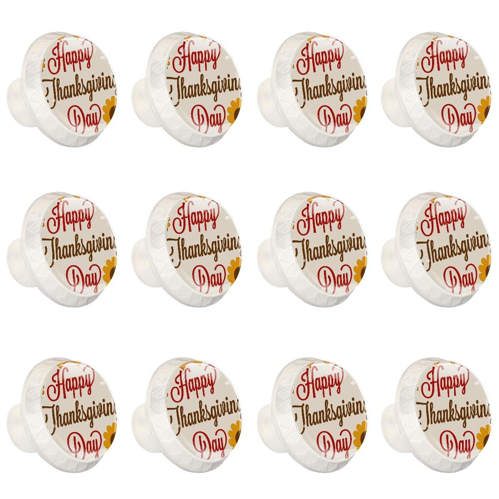 Boutons d'armoires de cuisine en tournesol pour tiroirs de commode et placard x12