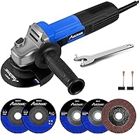 AvidPower 7.5 Amp 4-1/2 Inch Angle Grinder - 900W Electric Power Tool Kit with Grinding, Cutting Wheels & Handle for Cutting, Grinding, Polishing
