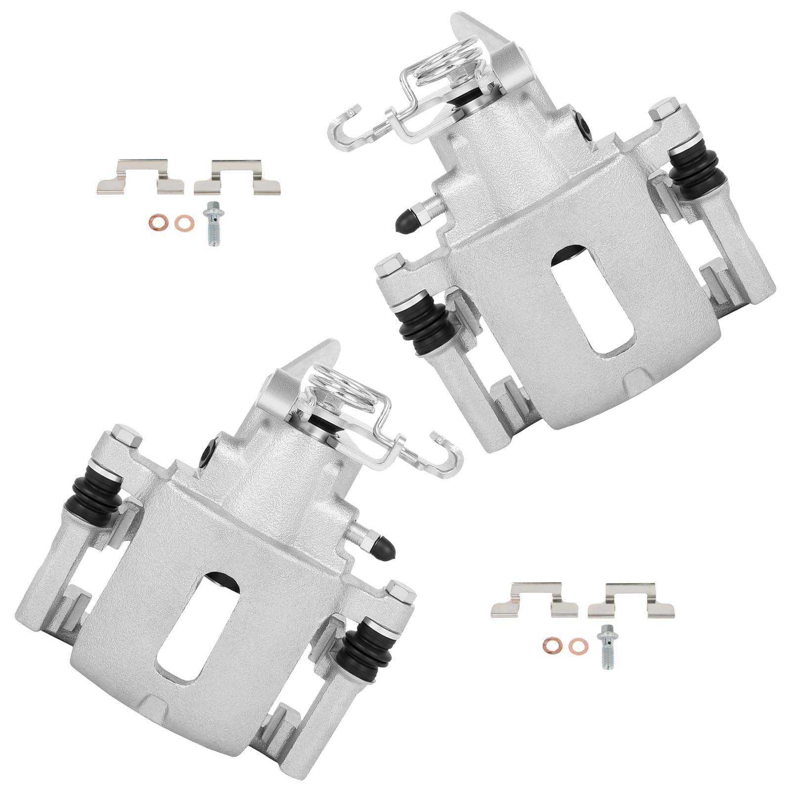 Photo 1 of cciyu 18B4926 18B4927 Rear Left & Right Brake Calipers With Bracket For Ford For Mustang 2005-2014