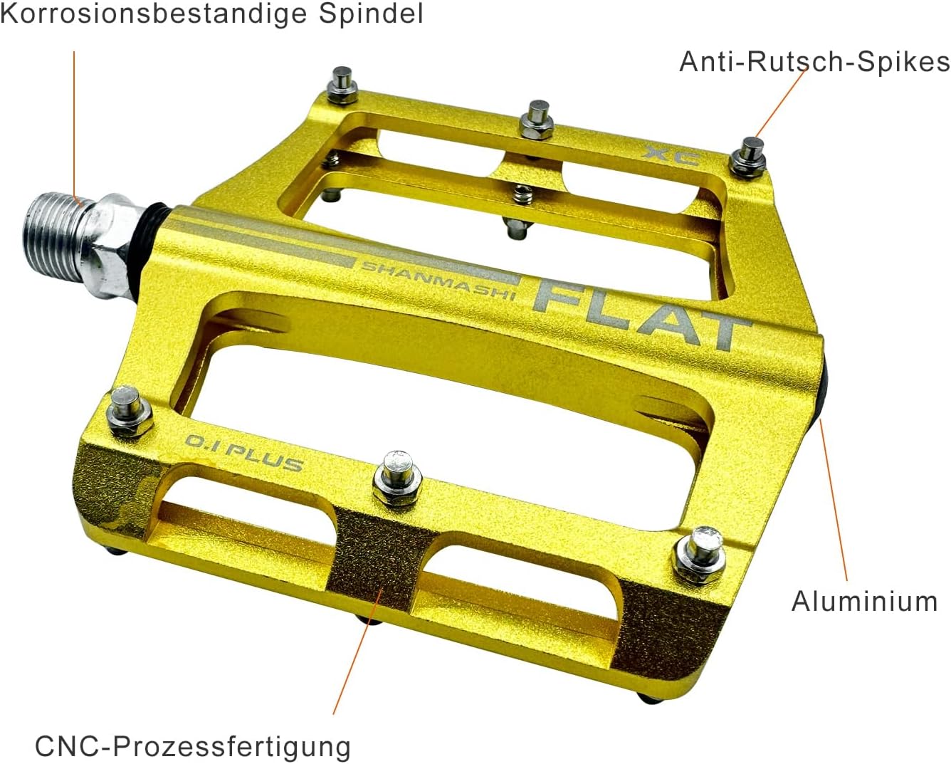 UPANBIKE Mountain Bike Bearing Pedals 9/16'' Spindle Aluminum Alloy Flat Platform for BMX MTB Road Bicycle