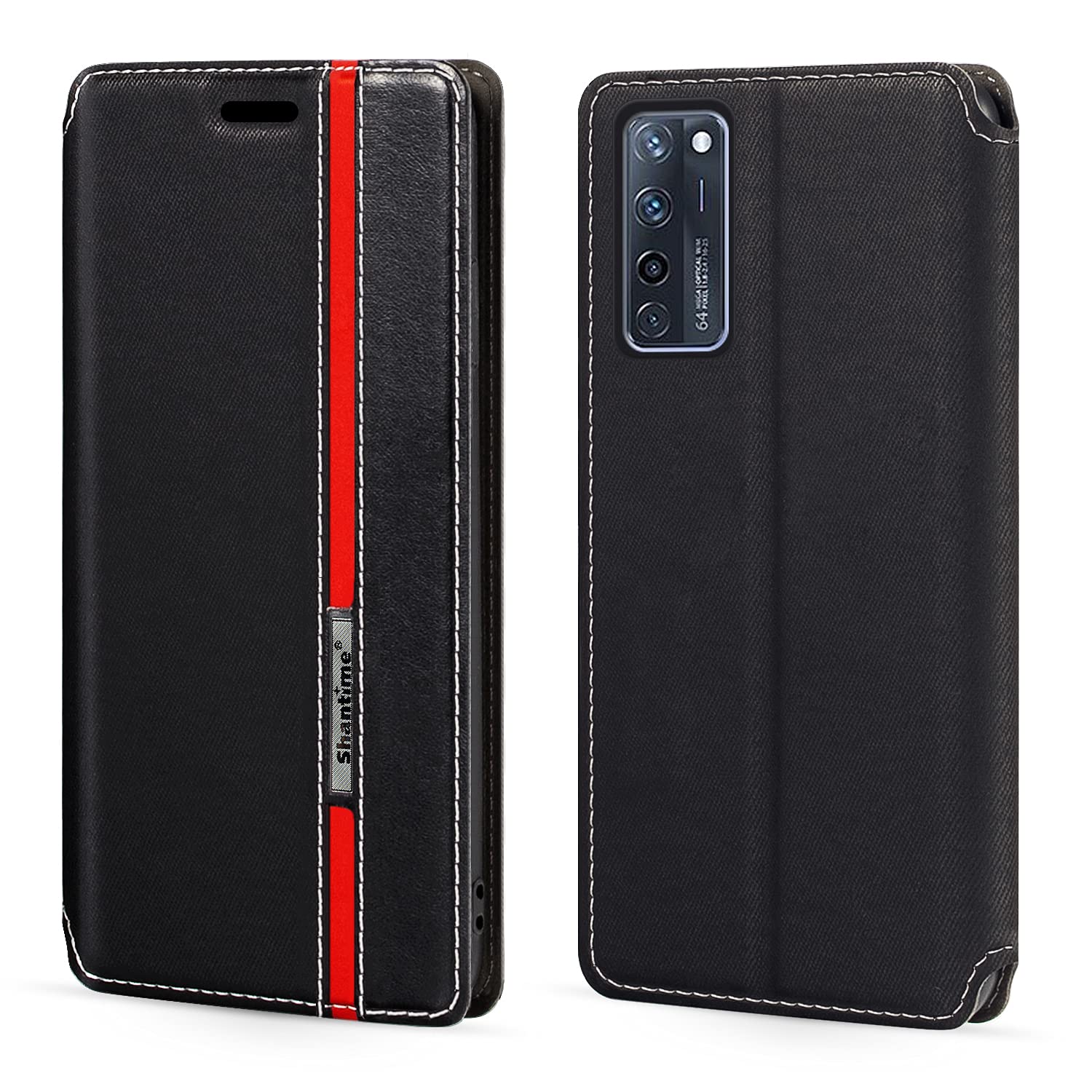 Zte Axon 20 5g Case Fashion Multicolor Magnetic Closure Leather