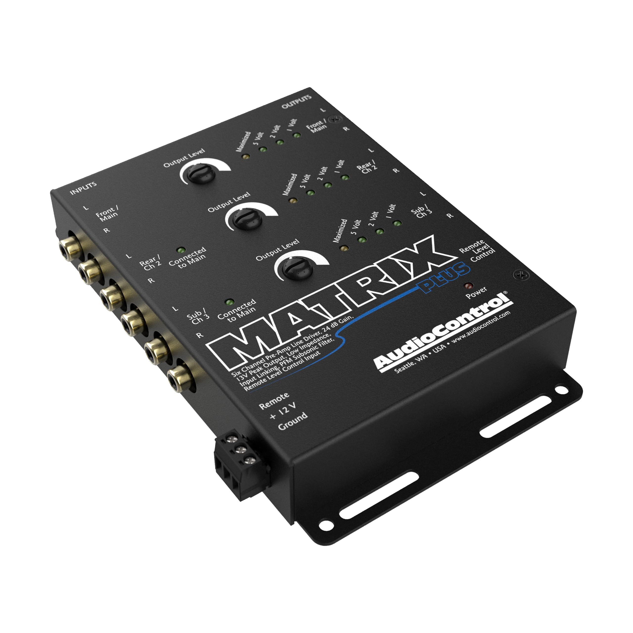 じ*ん様 AudioControl MATRIX PLUS ラインドライバー AudioControl Matrix Plus Black Six Channel Line Driver with Remote