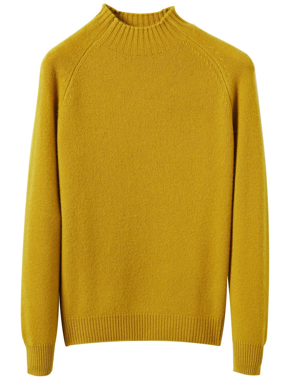 Pullover für Damen Mock Neck Sweater Herbst Winter 100% Merinowolle Basic Warme Pullover Langarm Strickpullover
