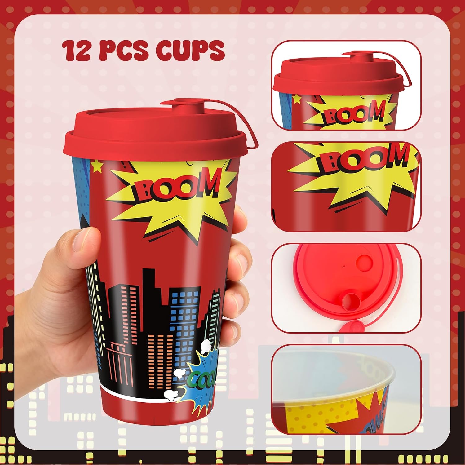 60 Pcs Hero Party Favors Super Theme Birthday Party Supplies image 3