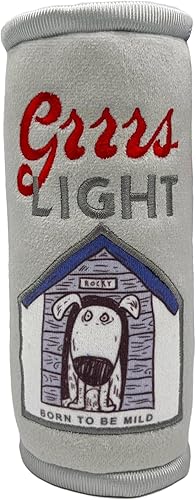 Huxley Kent Lulubelles Power Plush Grrrs Light Small Juguete para perro con chirriante Divertido regalo para perro Divertidos duraderos y