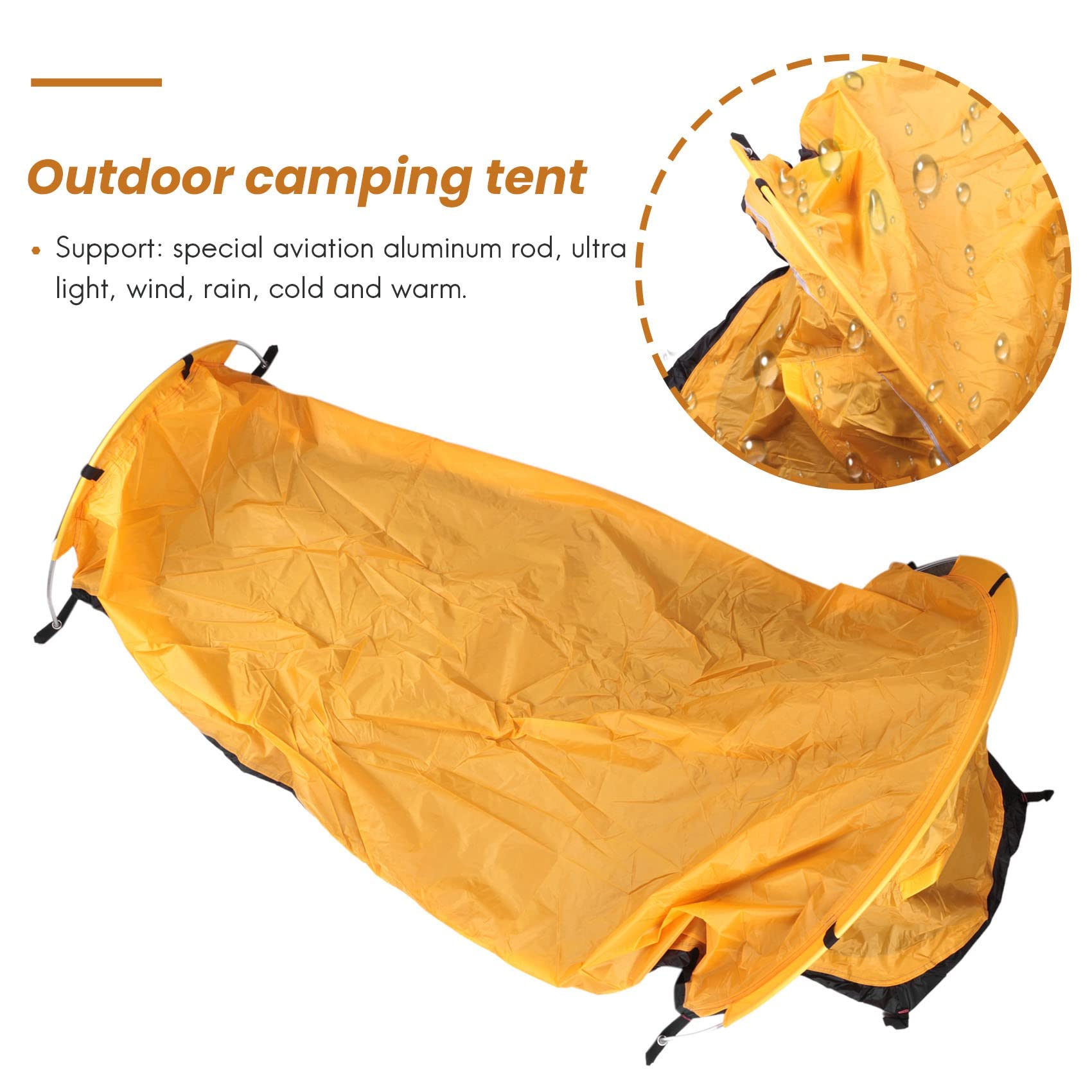Ultralight Bivvy Tenda Singola Backpacking Bivy Tenda Impermeabile Bivvy Sacco per Viaggi