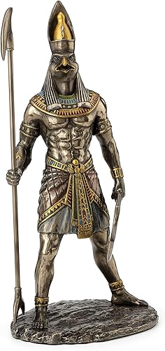 Miniatura 4 de WU Dios egipcio Horus sosteniendo estatua de cetro