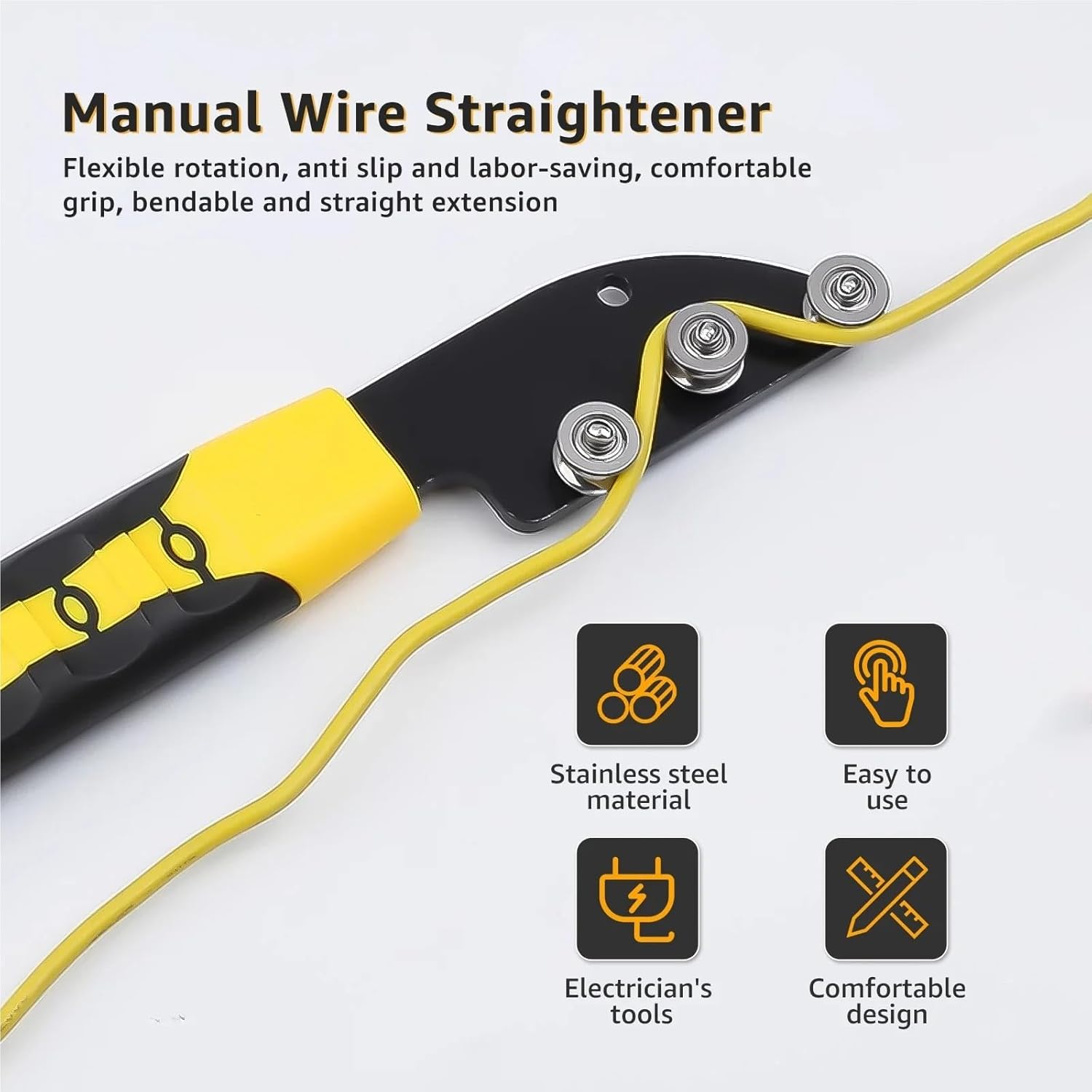 ワイヤーストレートナー ステンレススチール プロ仕様 電気技師用ツール 電気ケーブル端子 ﻿