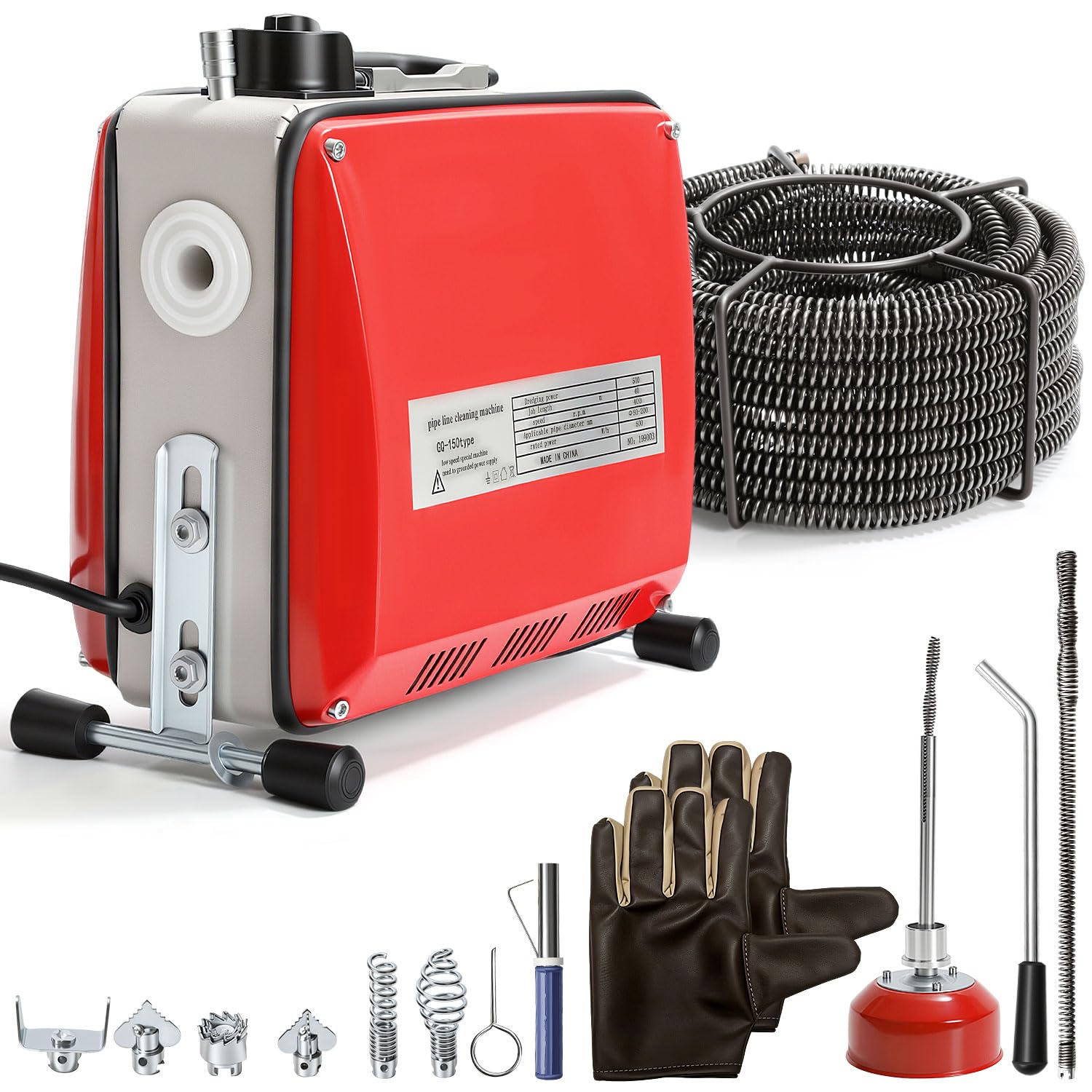 Rohrreinigungsmaschine 500W Elektrische Abflussreiniger