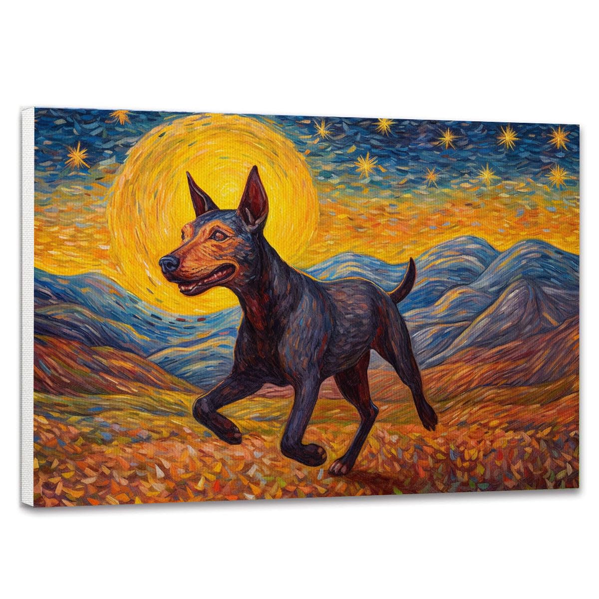 絵画 dogliquid Amazon.com: Customized Dog,Xoloitzcuintli Dog Canvas Wall Art
