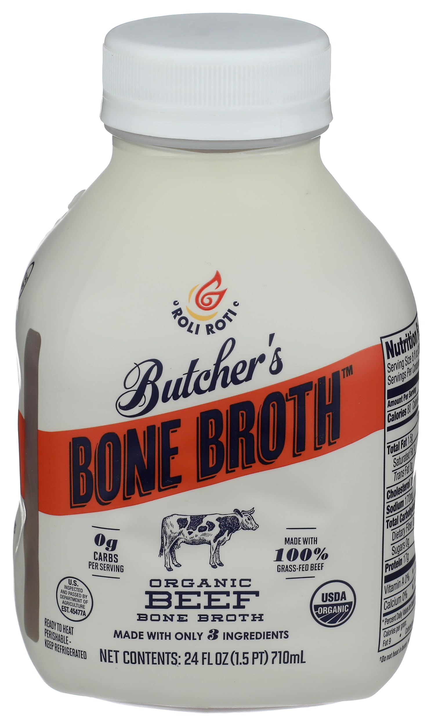 Roli Roti Organic Beef Bone Broth, 24 FZ