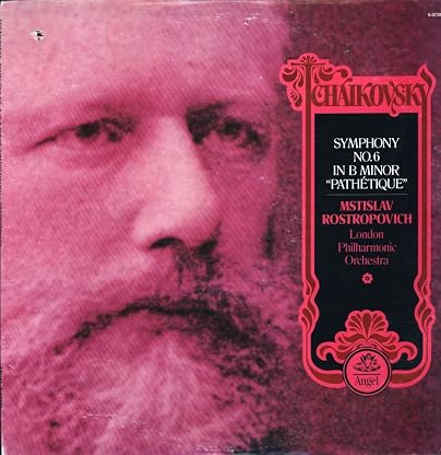 Pyotr Ilyich Tchaikovsky, Mstislav Rostropovich, London Philharmonic Orchestra, The - Sinfonie Nr. 6 "Pathetique" - Angel Records - S-37299 - United States - - Very Good Plus (VG+)/Near Mint (NM or M por Mstislav Rostropovich, London Philharmonic Orchestra, the Pyotr Ilyich Tchaikovsky — capa do álbum